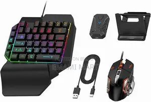 5 IN 1 Gaeirt One Hand Gaming Keyboard and Mouse Set