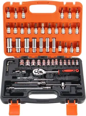 YONGYAO 53pcs Socket Ratchet Wrench Set Sleeve 3/8" &1/4" Repair Hardw