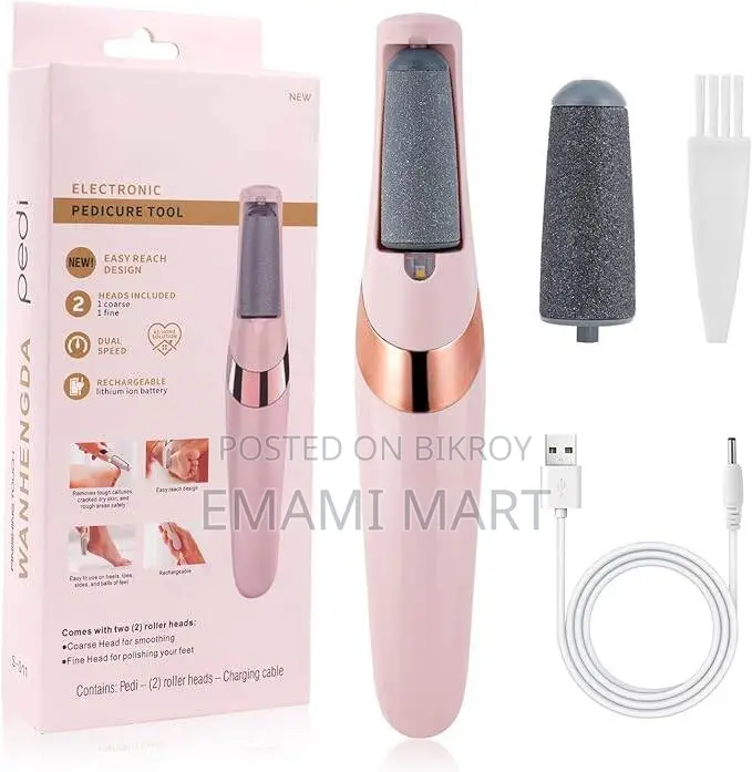 Electric Foot File, USB Rechargeable Feet Callus Remover with 2 Speed 