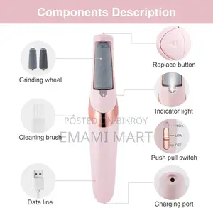 Electric Foot File, USB Rechargeable Feet Callus Remover with 2 Speed 