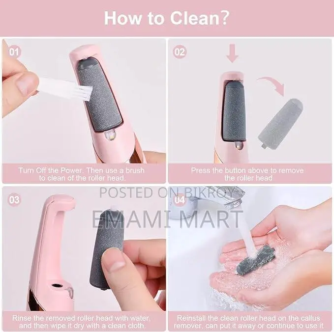 Electric Foot File, USB Rechargeable Feet Callus Remover with 2 Speed 