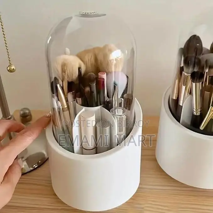 AG E-Com Makeup Brush Case, Makeup Brush Holder with lid