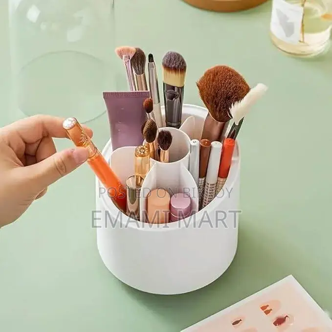 AG E-Com Makeup Brush Case, Makeup Brush Holder with lid