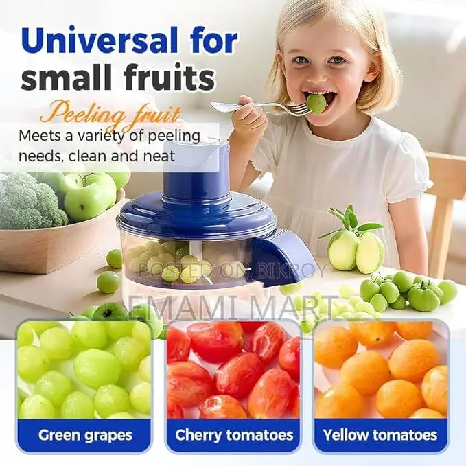 Electric Grape & Garlic Peeling Machine – Automatic Small Fruit Peeler