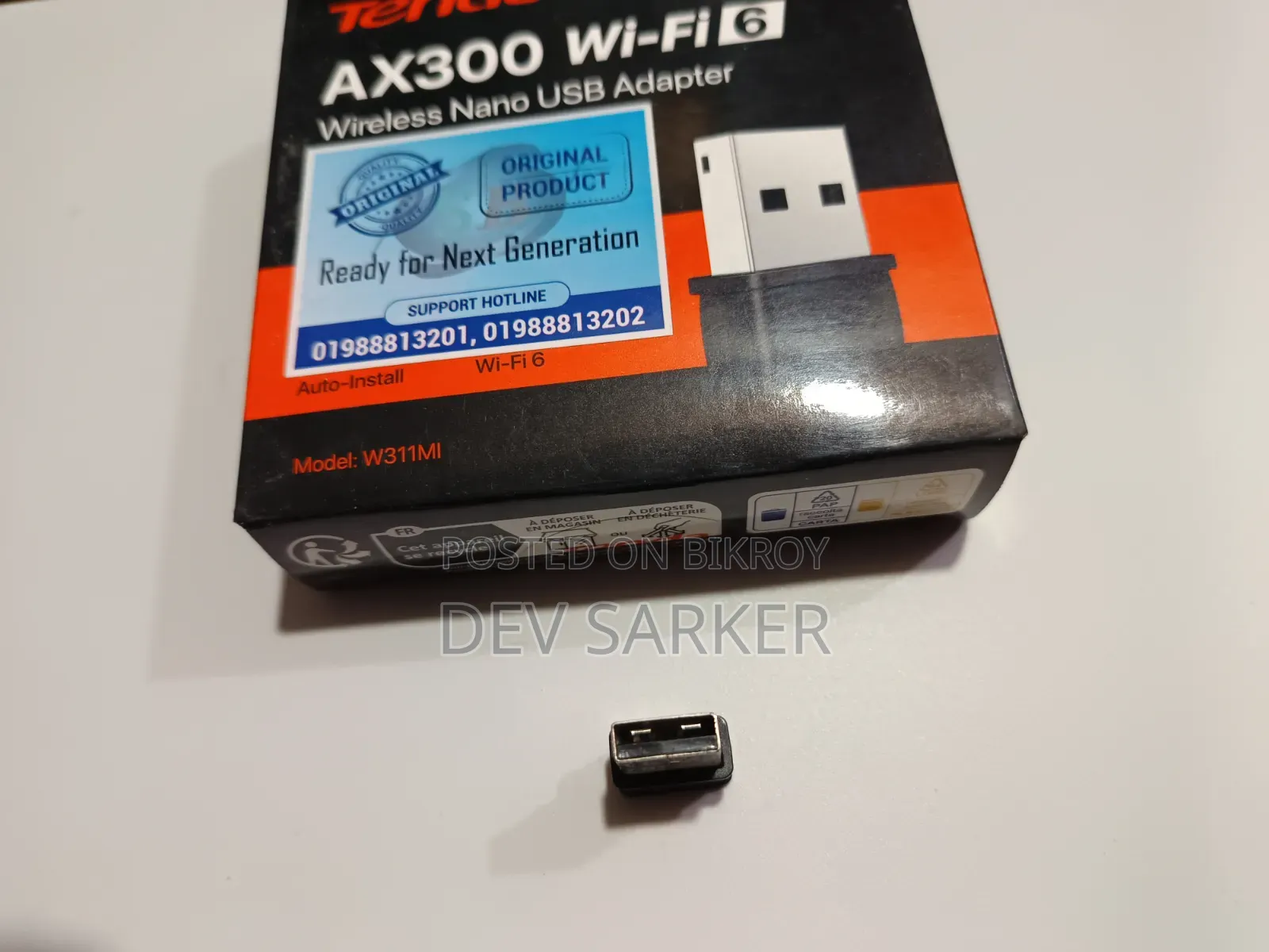Wifi Dongle will be sold. Tenda Ax300 Wifi6