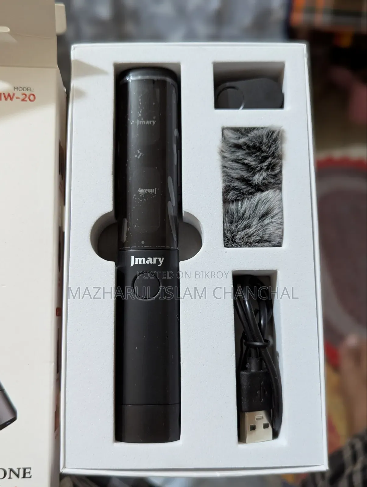 Jmary MW-20 Dual Wireless Recording Microphone With Mute Mode