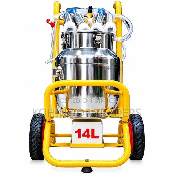 14L & 4 Line Portable Cow Milking Machine