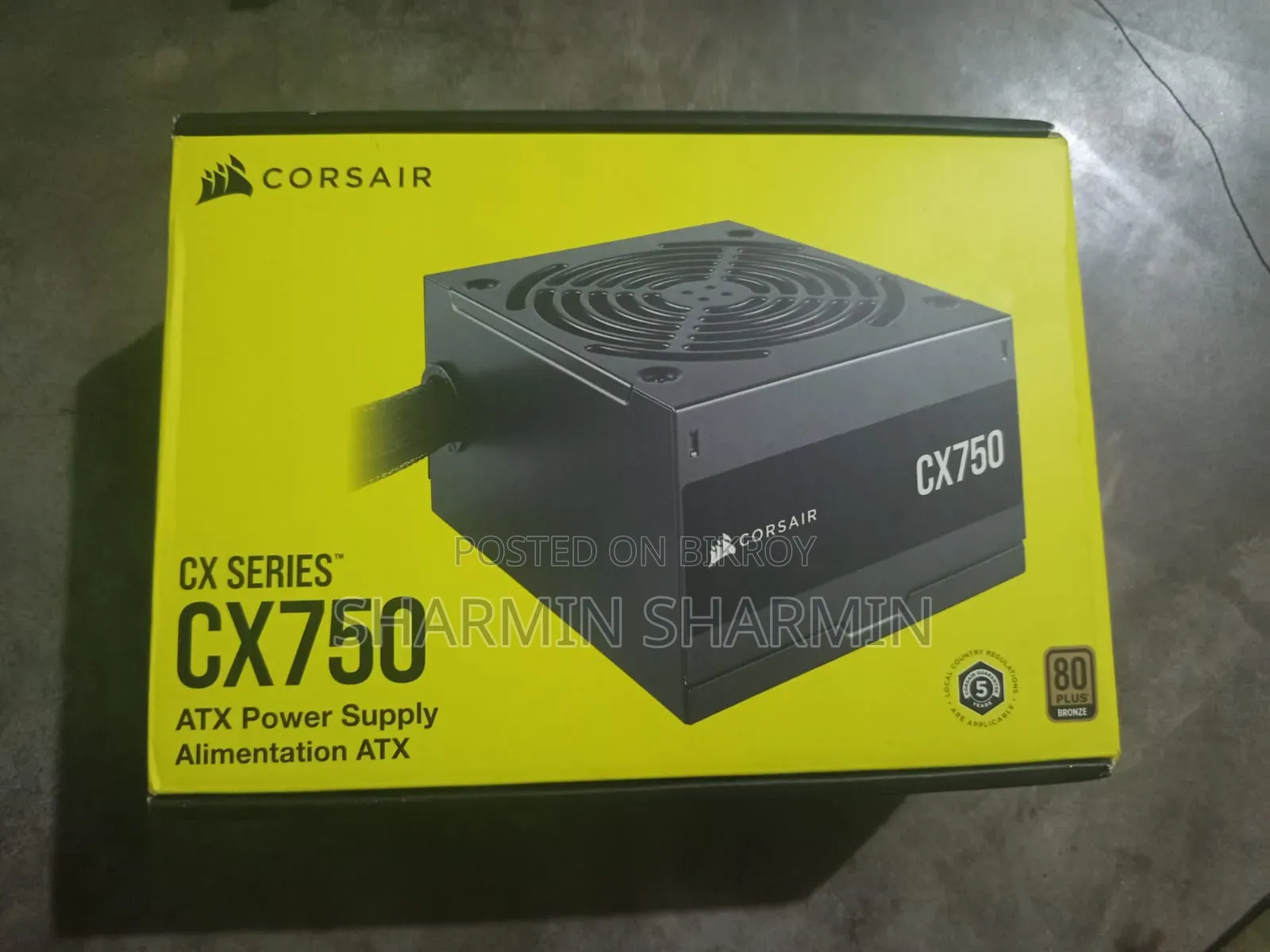 Corsair CX750 750W 80+ Bronze PSU | Only 3 months Used | Original Box