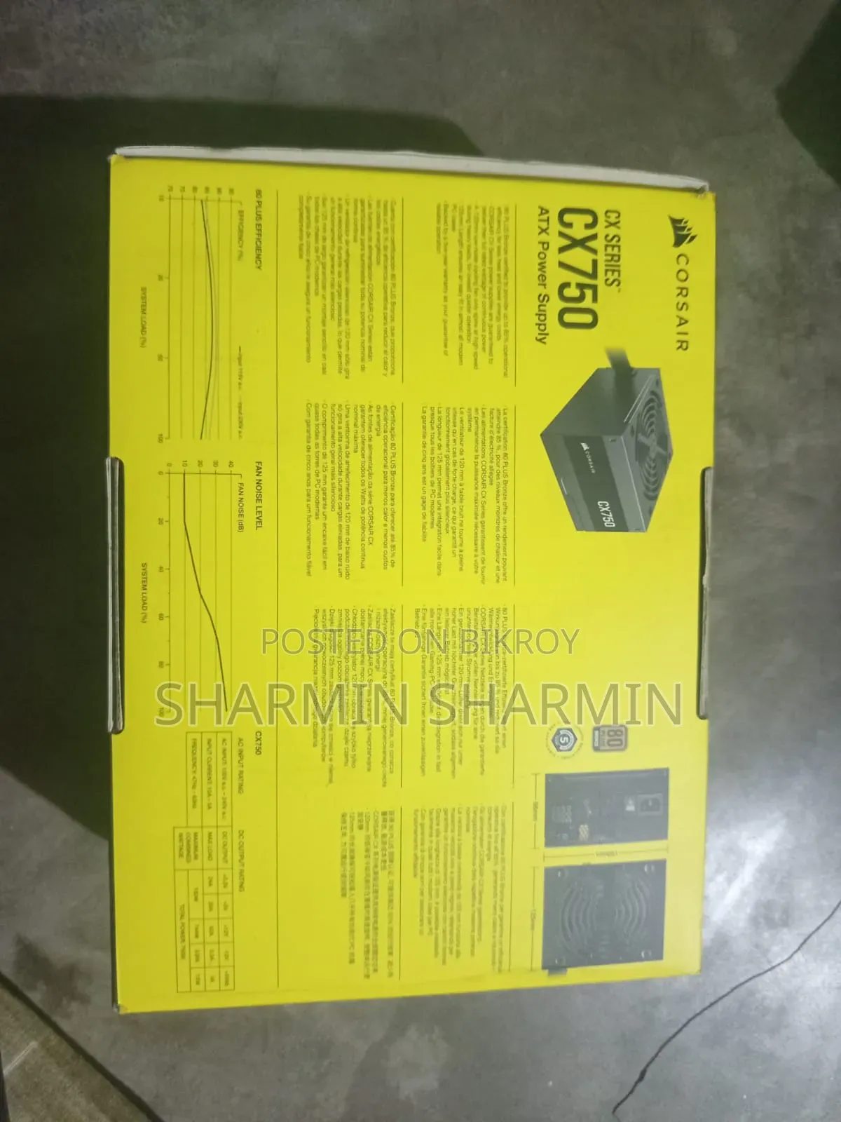 Corsair CX750 750W 80+ Bronze PSU | Only 3 months Used | Original Box