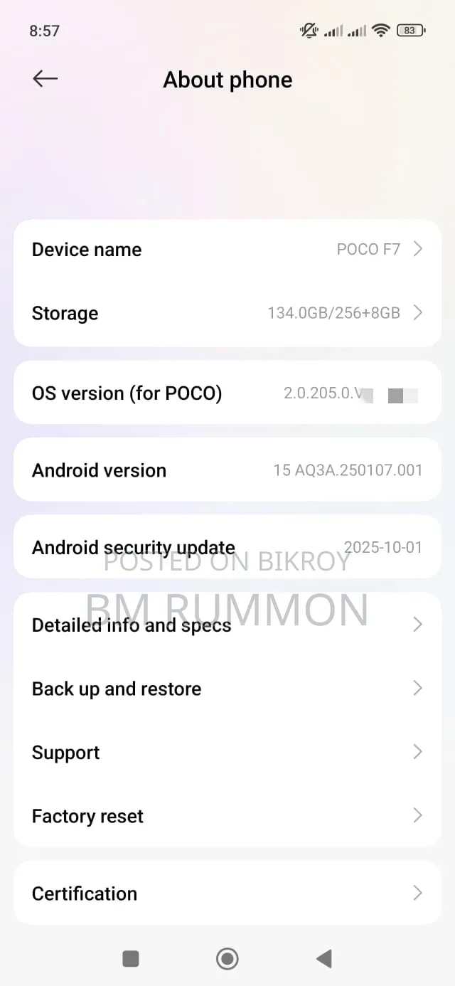 Mobile Phone 256 GB White