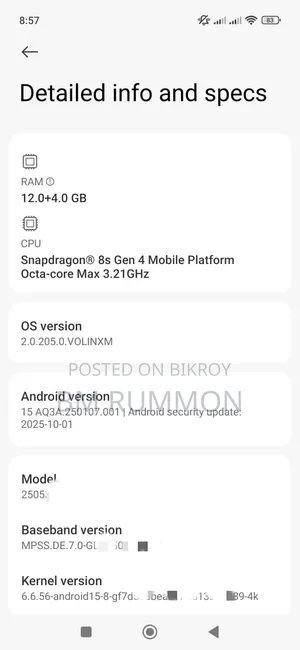 Mobile Phone 256 GB White