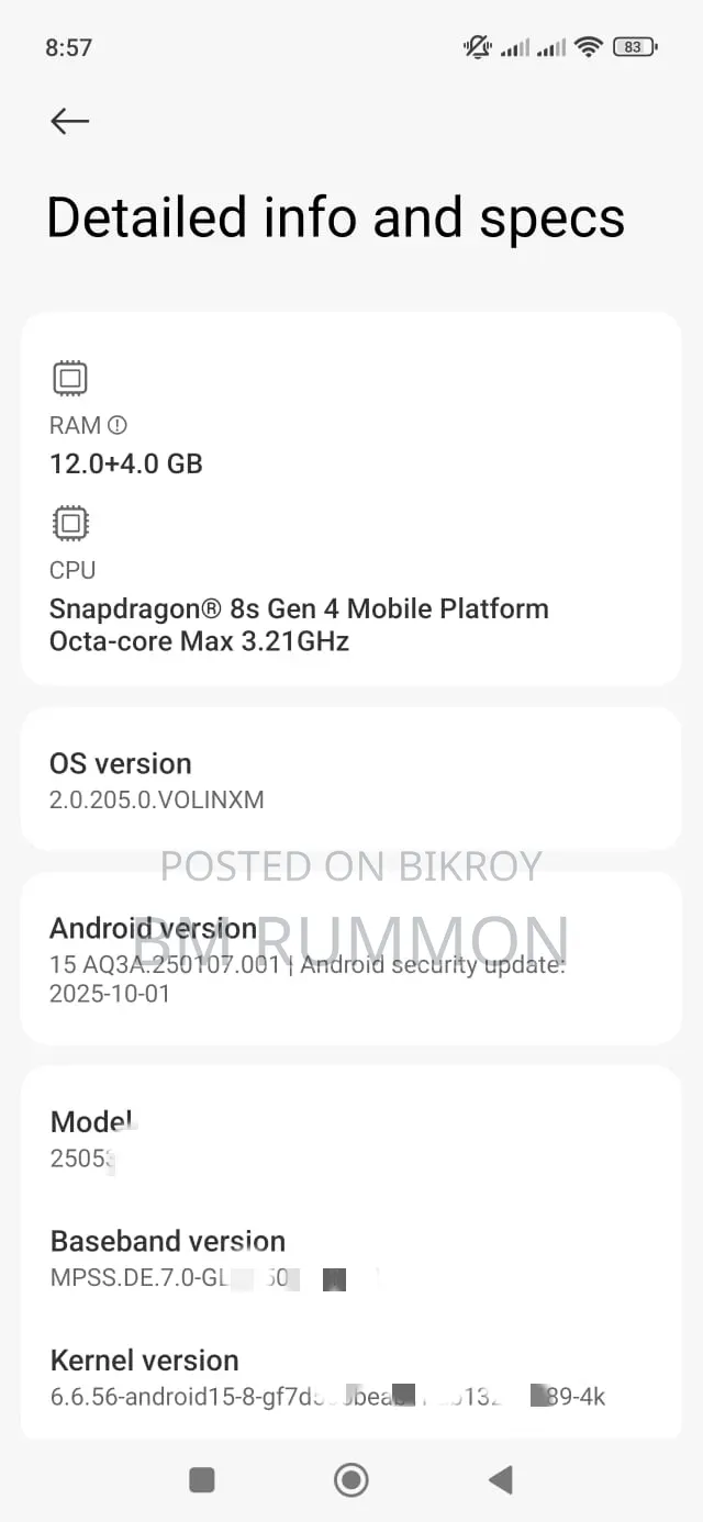 Mobile Phone 256 GB White