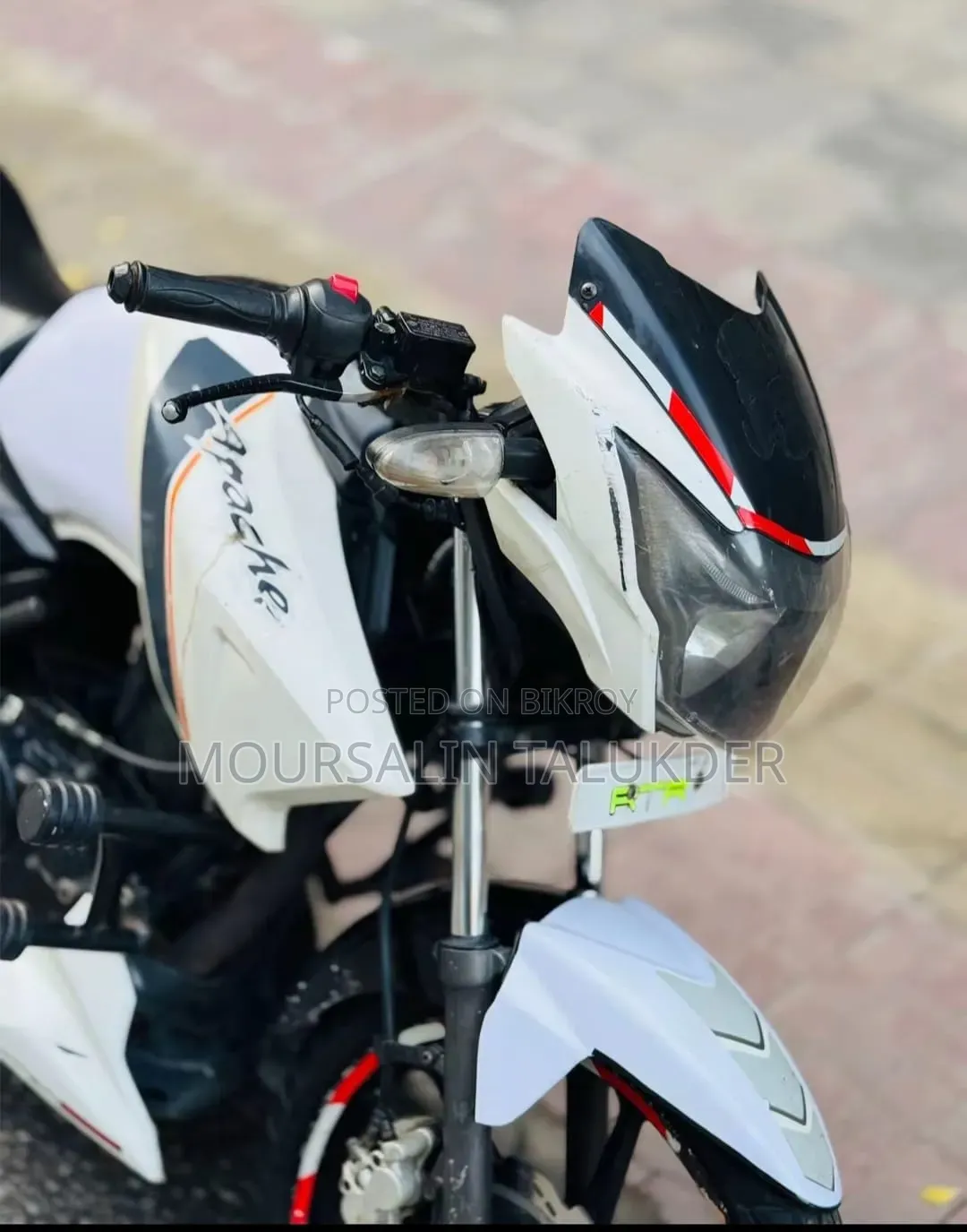 TVS Apache RTR 160 2V 2014 White