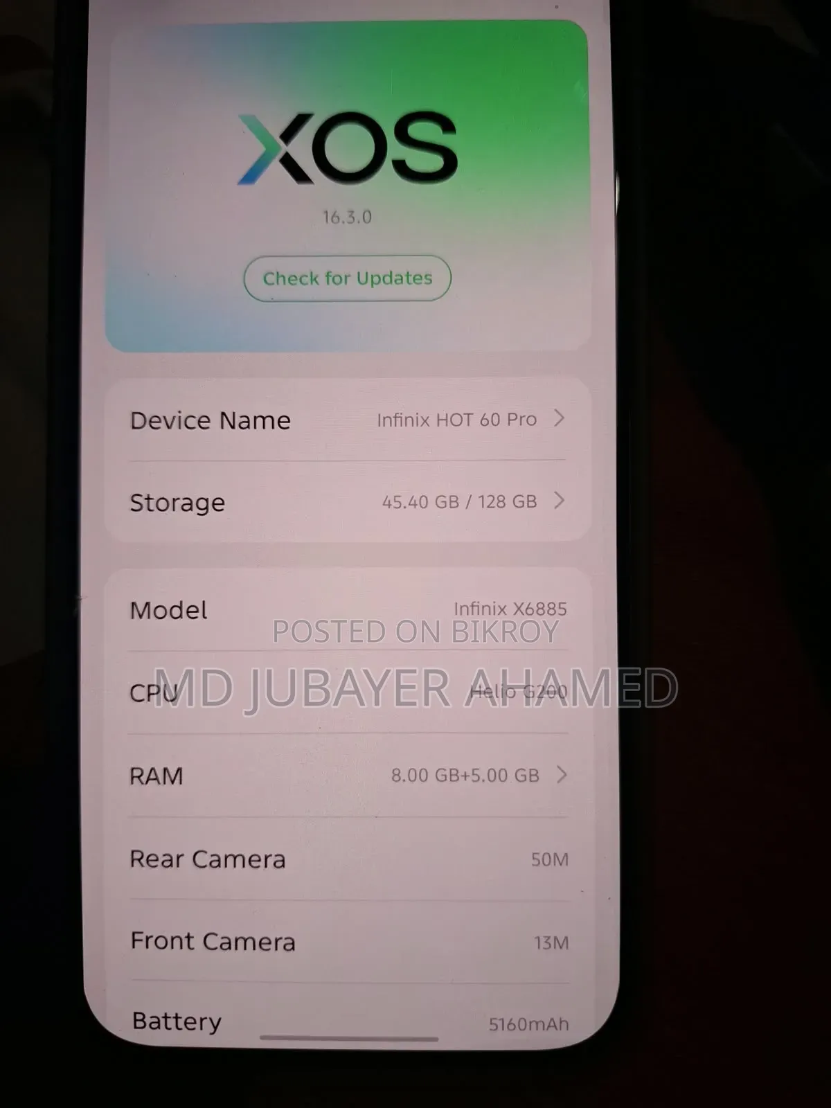 Infinix Hot 60 Pro 128 GB Yellow