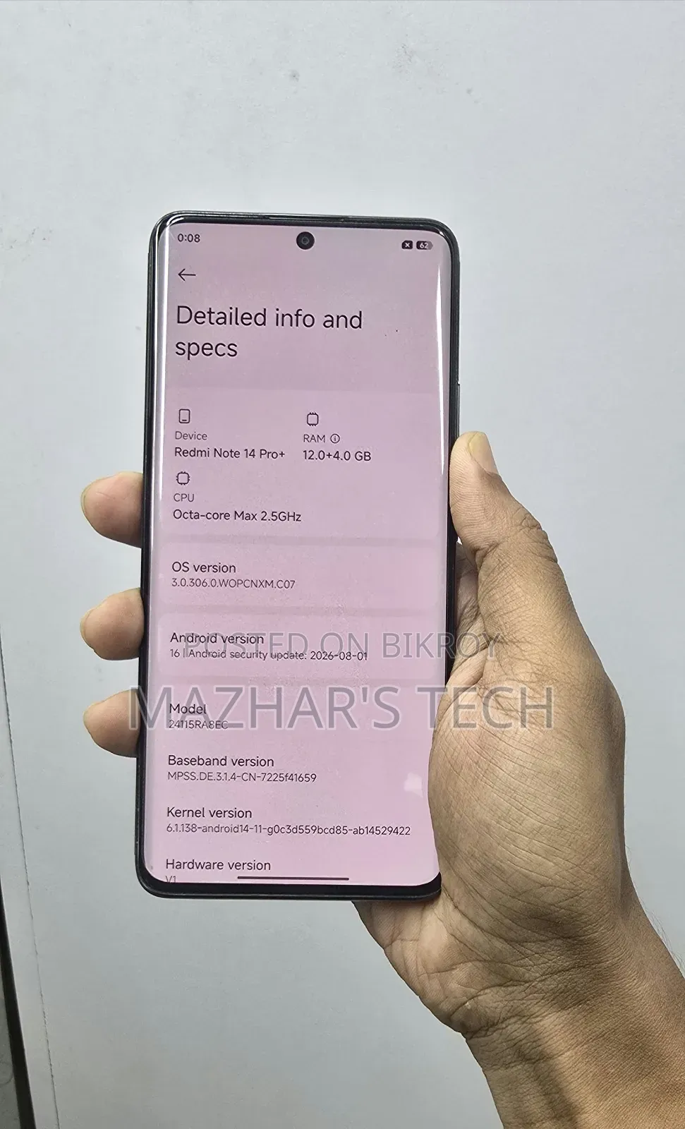 Xiaomi Redmi Note 14 Pro+ 5G 256 GB Red