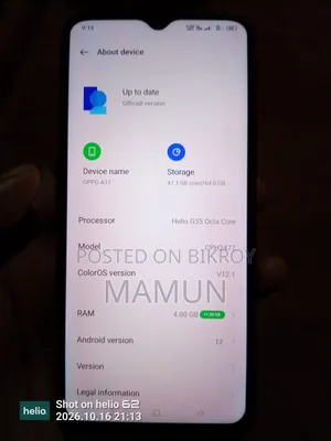 Oppo A17 64 GB Blue