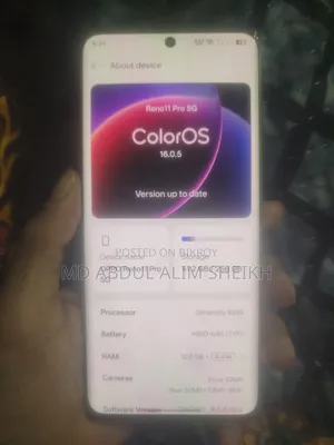 অপ্পো রেনো ১১ প্রো ৫জি ২৫৬ জিবি ব্ল্যাক