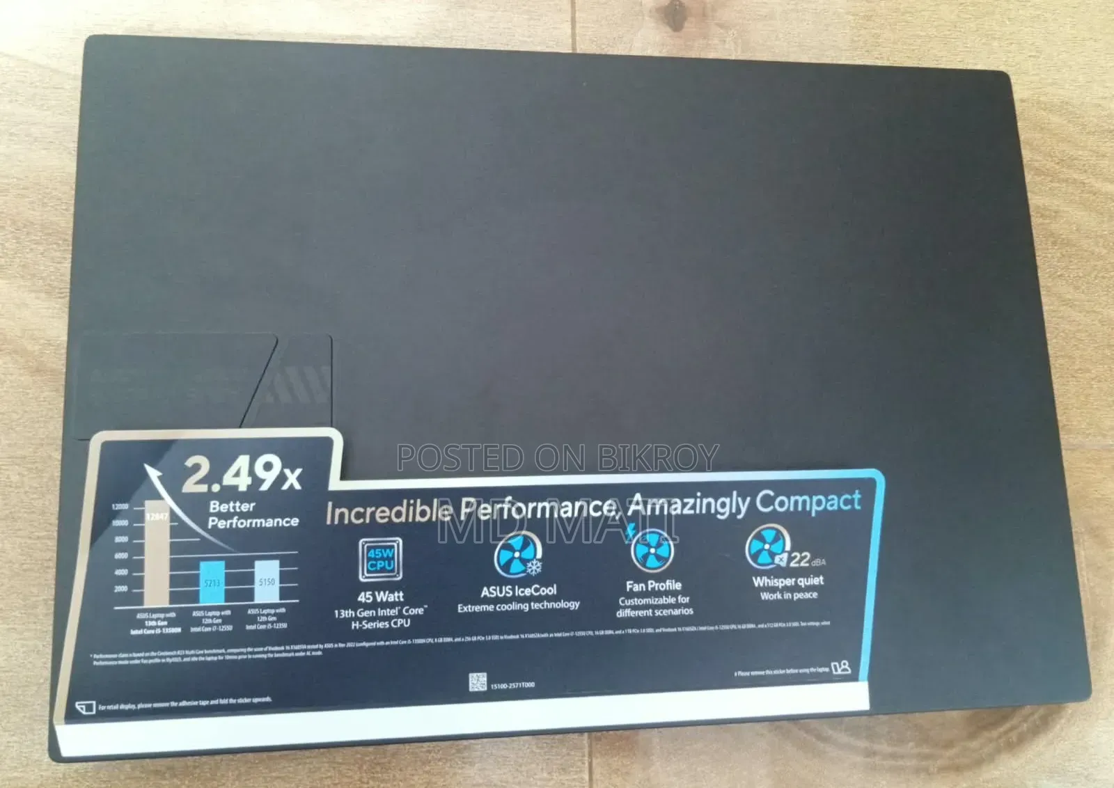Laptop Asus Vivobook 16 8GB Intel Core i5 SSD 512GB