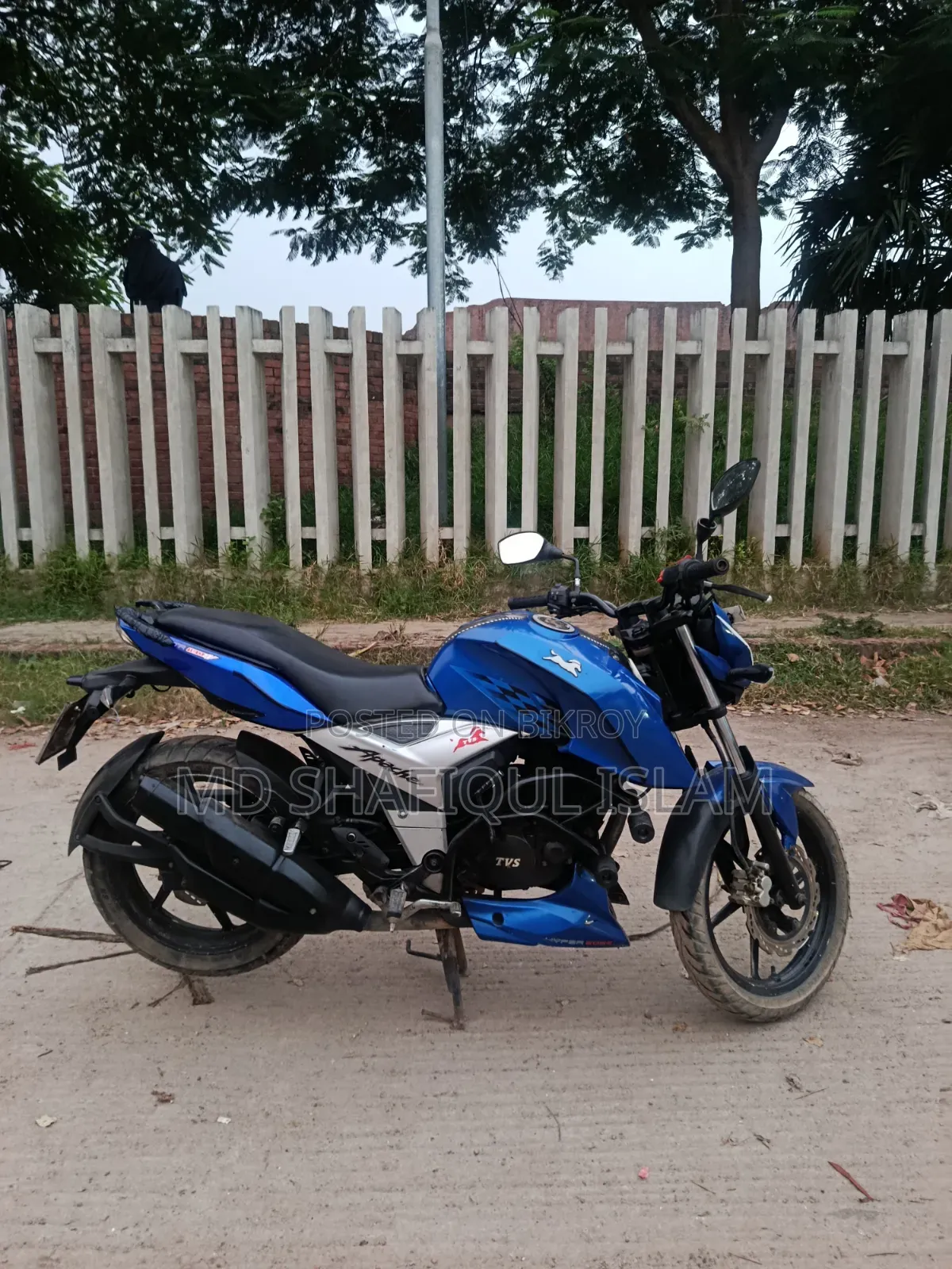 TVS Apache 160 4V 2018 Blue