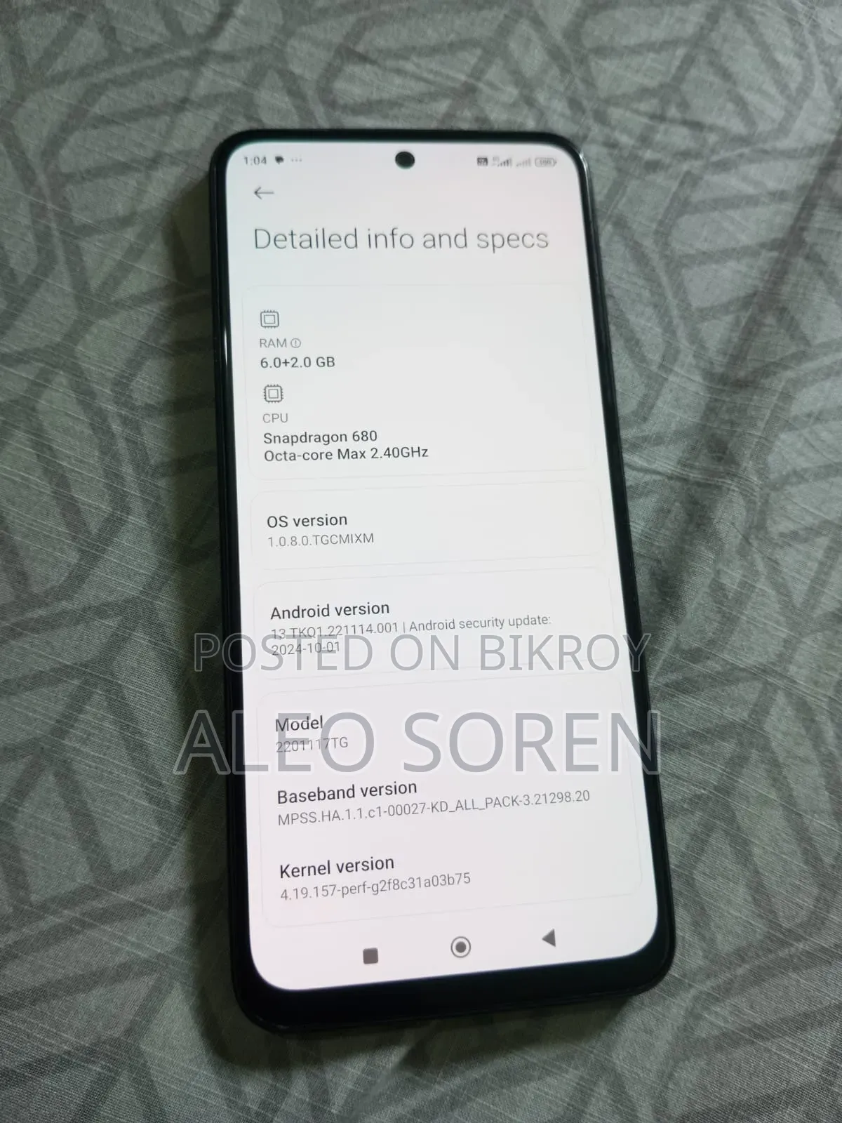 Xiaomi Redmi Note 11 128 GB Black