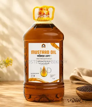 খাঁটি ঘানিভাঙা সরিষার তেল | ৫ লিটার Pure Cold-Pressed Mustard Oil