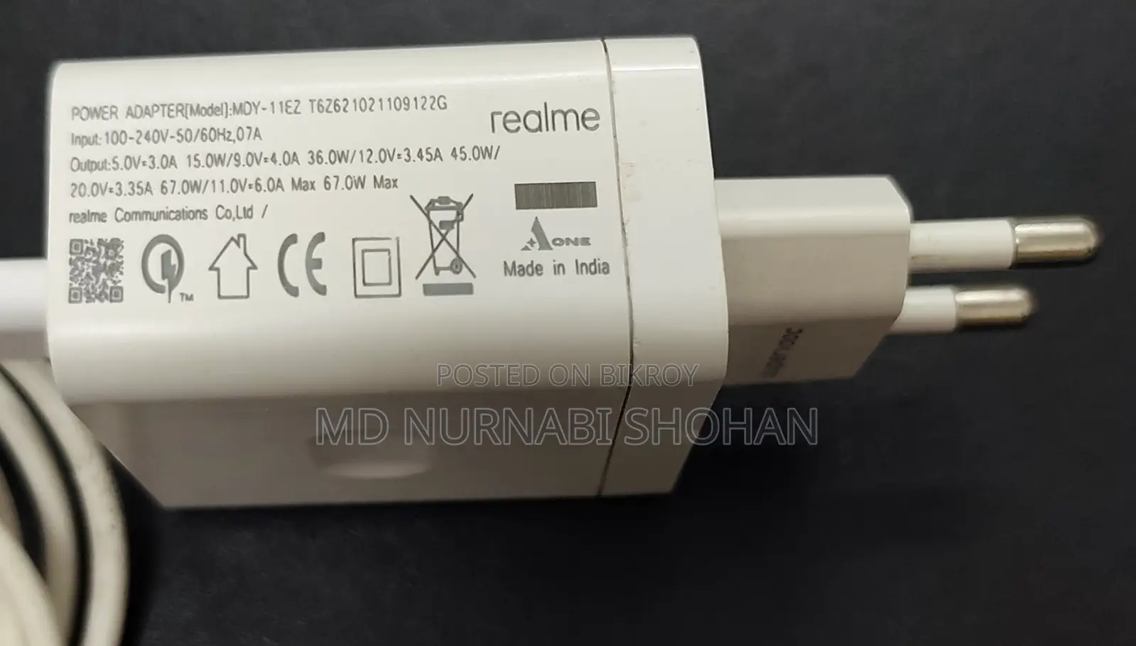 Realme 67W SuperDart Charger