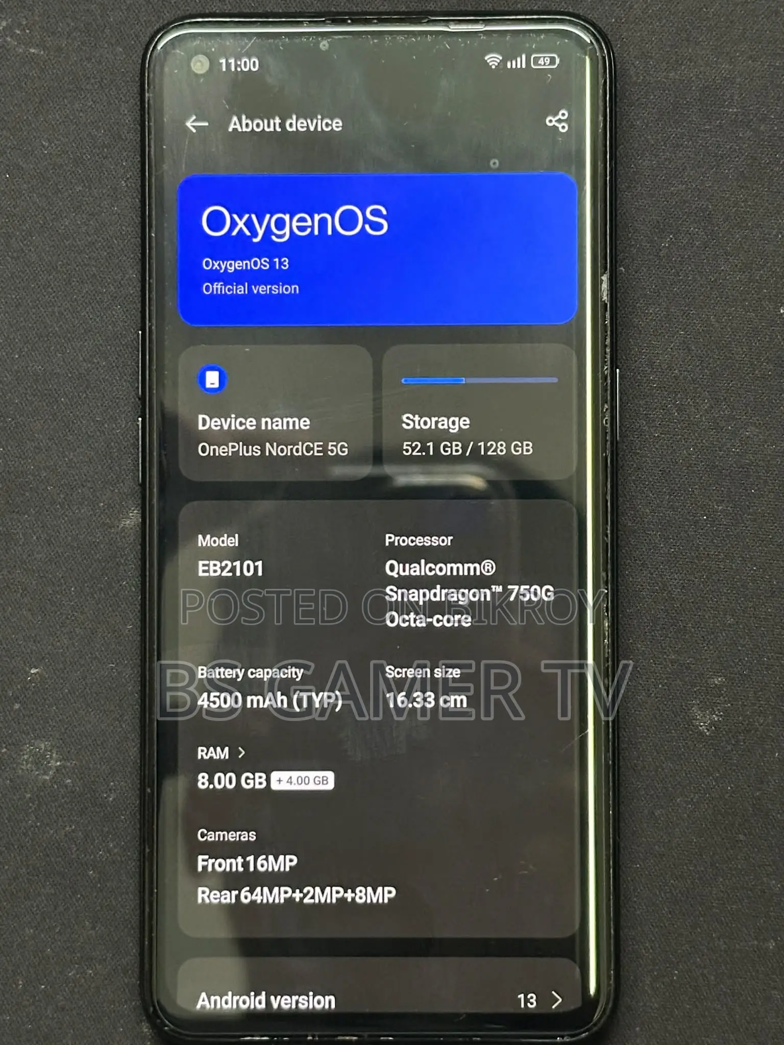 OnePlus Nord CE 5G 128 GB Blue