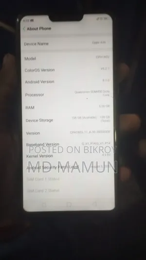 Oppo A3s 256 GB White