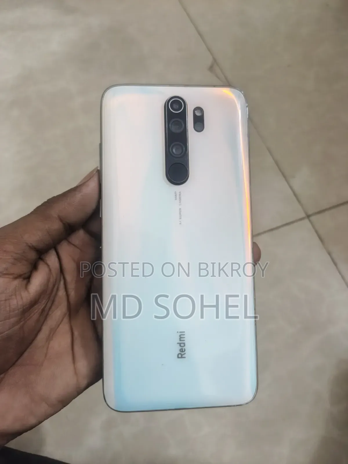 শাওমি রেডমি নোট ৮ প্রো ১২৮ জিবি হোয়াইট