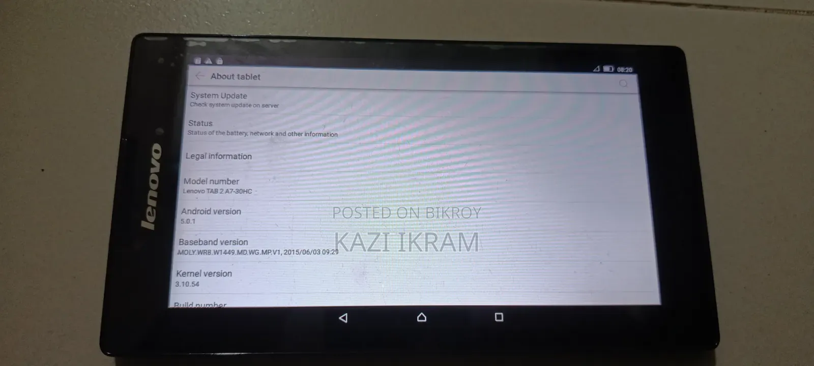 Lenovo Tab 2 A7-30 8 GB Black