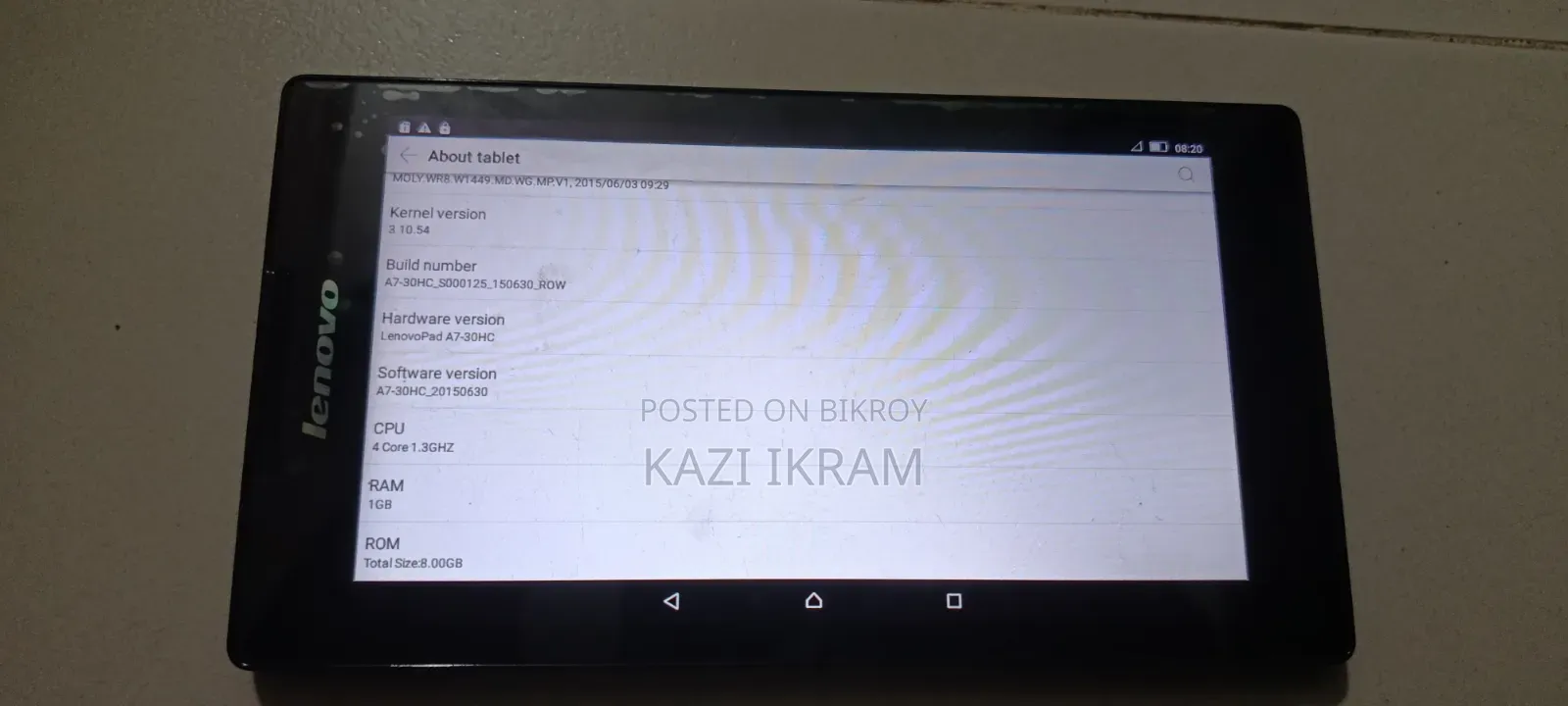 Lenovo Tab 2 A7-30 8 GB Black