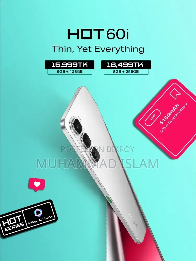Infinix Hot 60i 128 GB Black