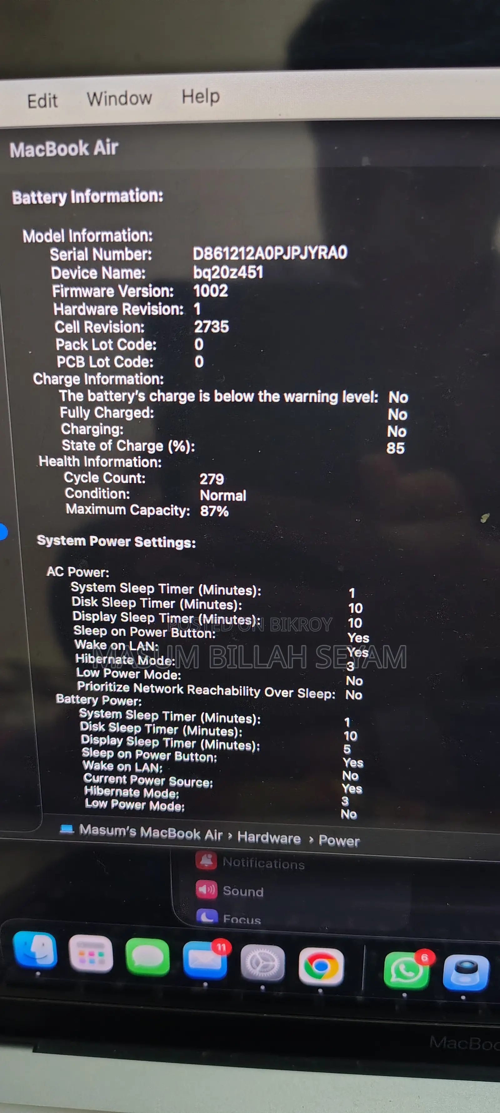 Laptop Apple MacBook Air 2020 M1 8GB Apple M1 SSD 512GB