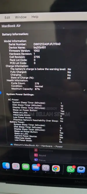 Laptop Apple MacBook Air 2020 M1 8GB Apple M1 SSD 512GB