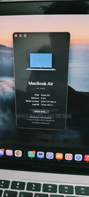 Laptop Apple MacBook Air 2020 M1 8GB Apple M1 SSD 512GB