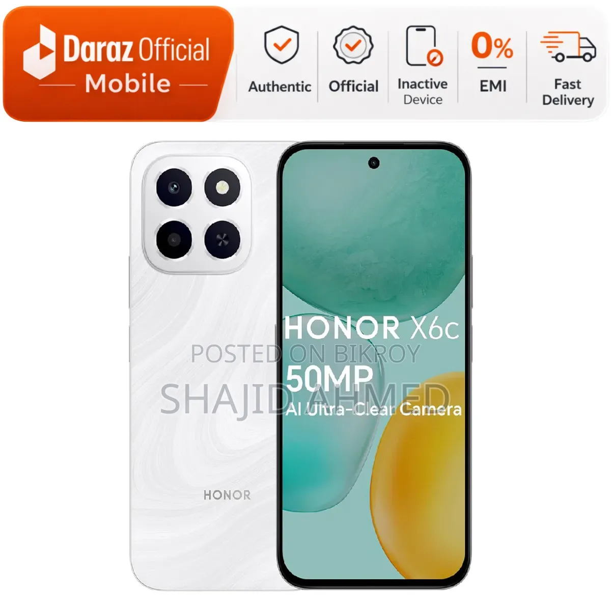 New Honor X6C 128 GB White