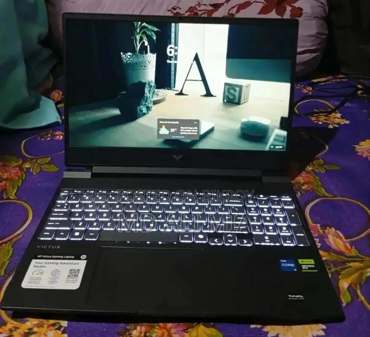 ল্যাপটপ HP Victus 15 32GB ইন্টেল কোর i5 SSD 512GB