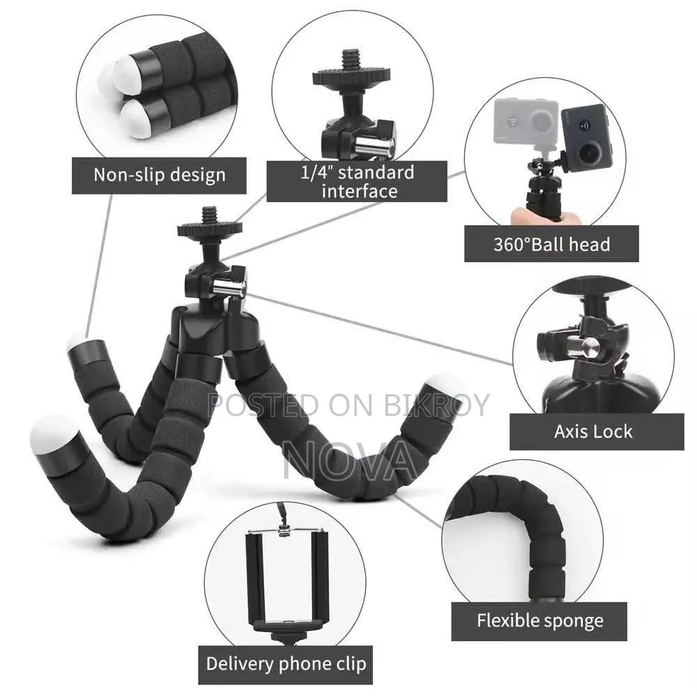 Octopus Flexible Portable Tripod