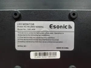 Esonic 19ELMW 19-Inch LED Monitor for Desktop PC
Others