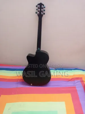 মনমোহিনী কালো অ্যাকুস্টিক গিটার ব্যাগসহ বিক্রি হবে |