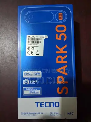 Tecno Spark 50 5G 128 GB Black