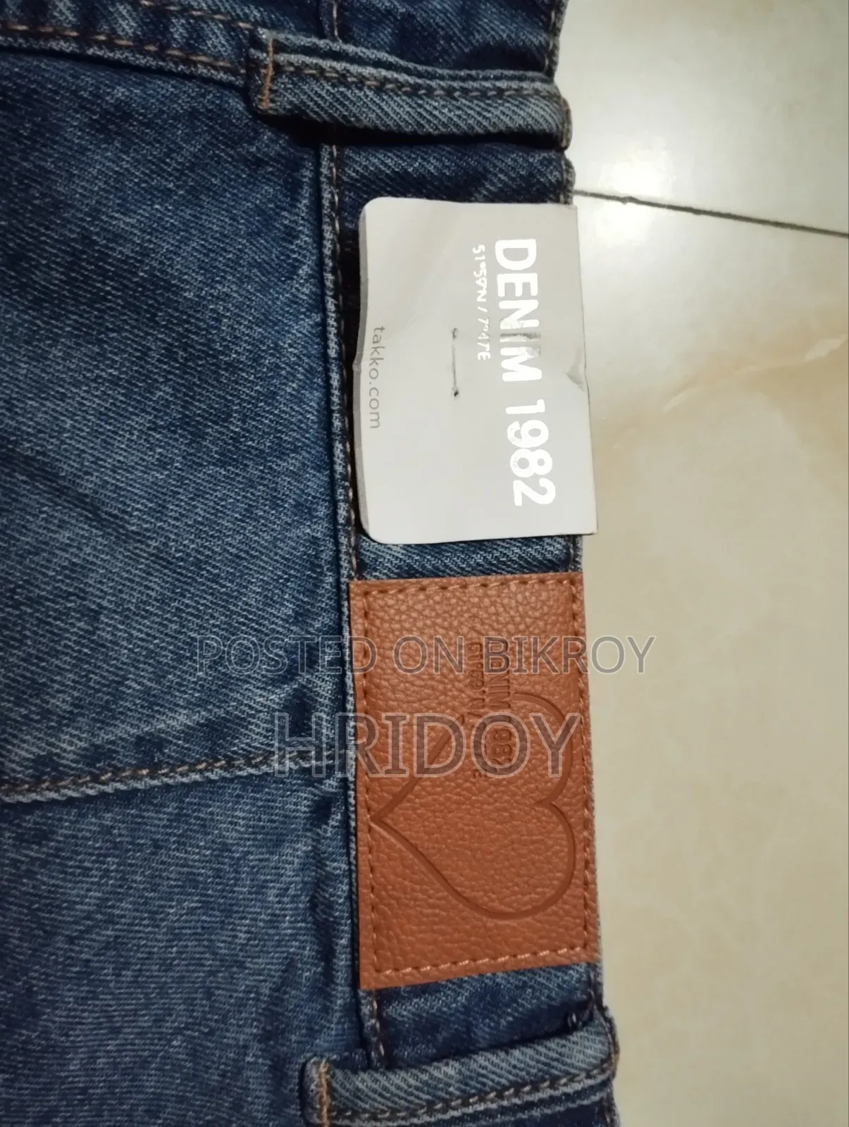 অরিজিনাল এক্সপোর্ট লেডিস ডেনিম প্যান্টস (Original Export Ladies Denim Pants)
