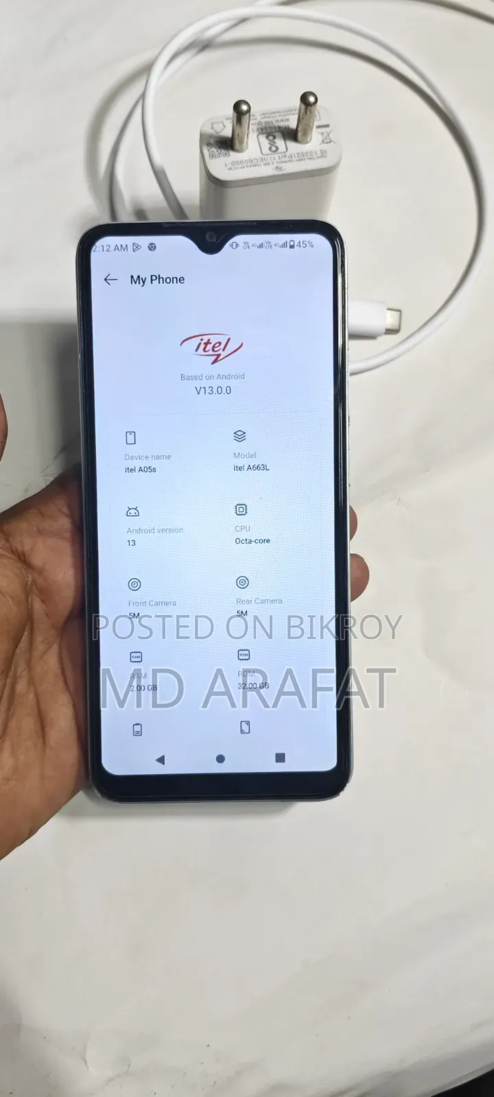Itel A05s 32 GB Blue