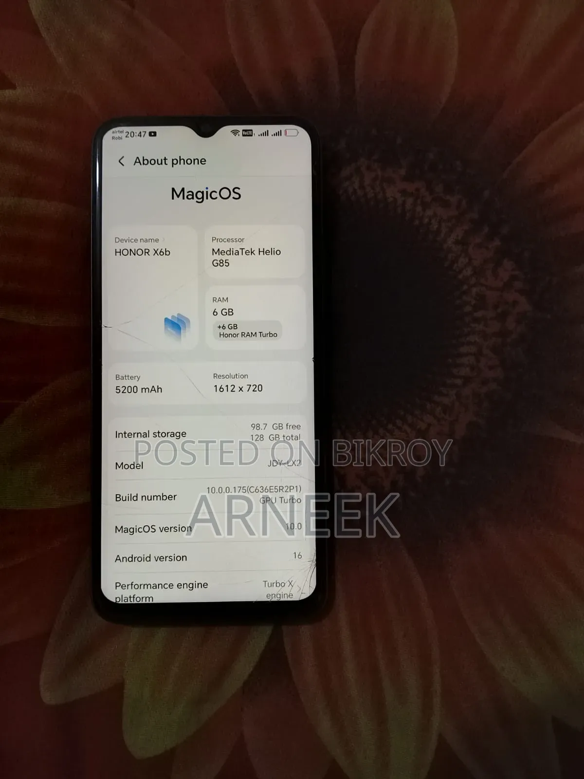 Honor X6b 128 GB Green