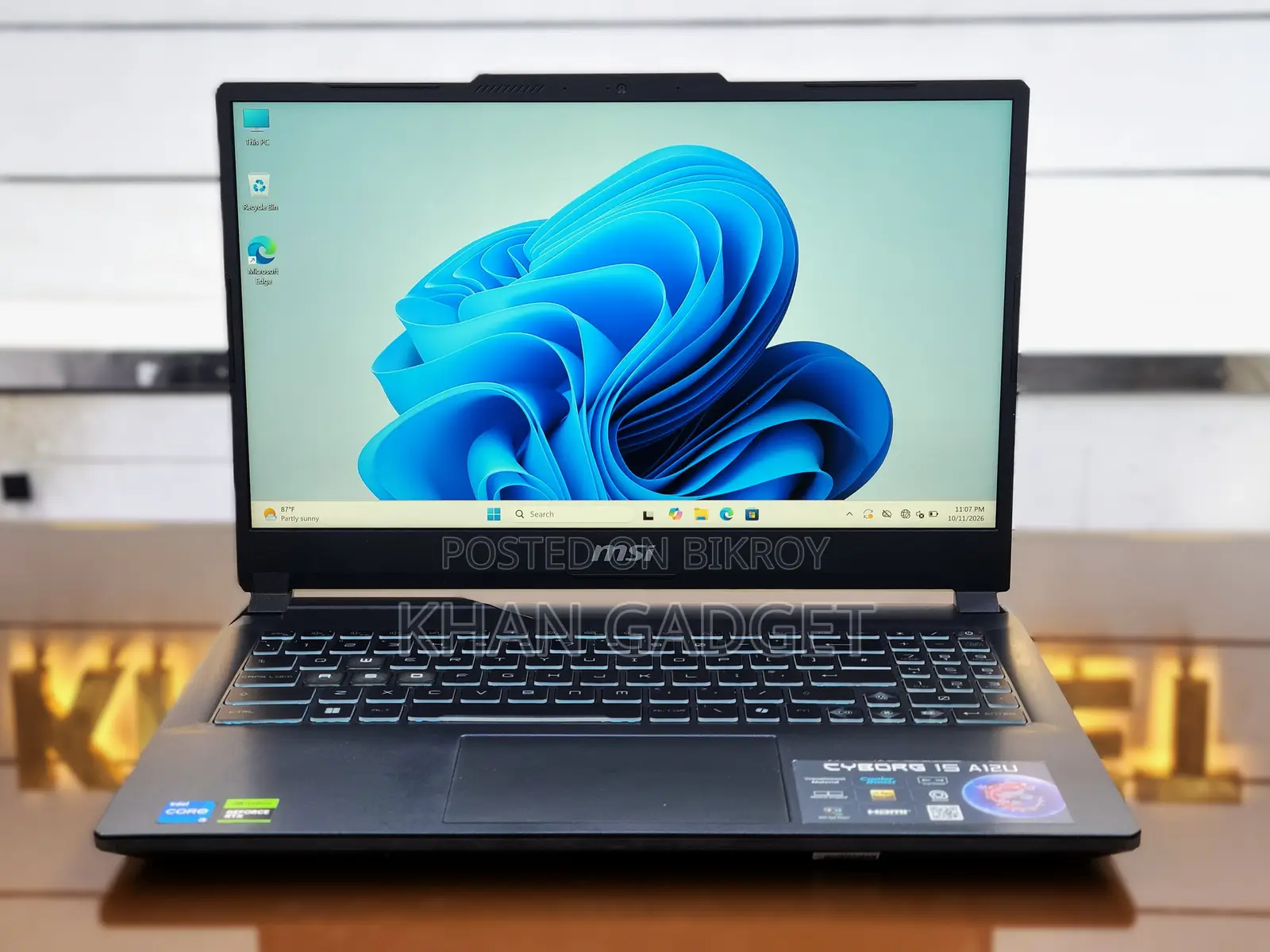 Laptop MSI Cyborg 15 8GB Intel Core i5 SSD 512GB