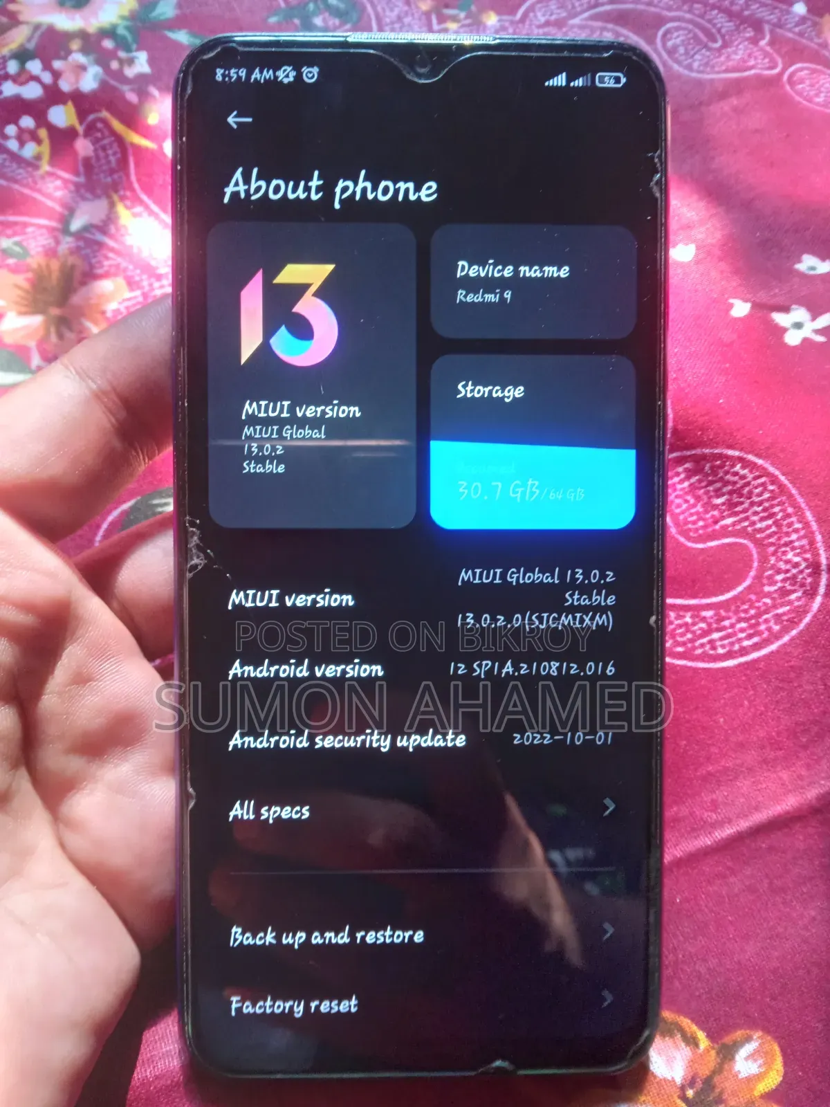 Xiaomi Redmi 9 Prime 64 GB Blue
