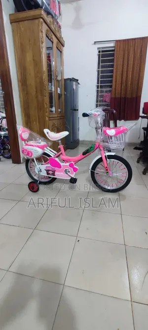 ১৬ ইঞ্চি লেডিস সাইকেল গোলাপি রঙ