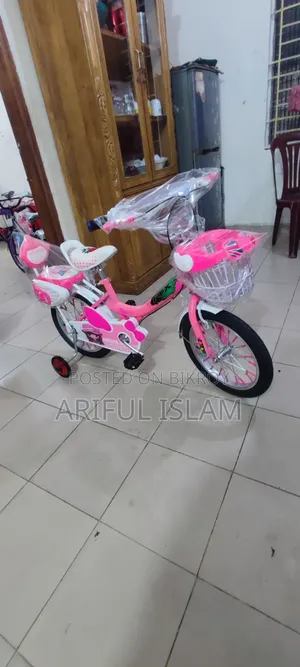 ১৬ ইঞ্চি লেডিস সাইকেল গোলাপি রঙ
