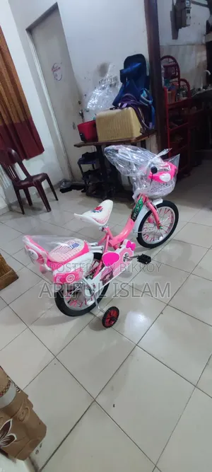 ১৬ ইঞ্চি লেডিস সাইকেল গোলাপি রঙ