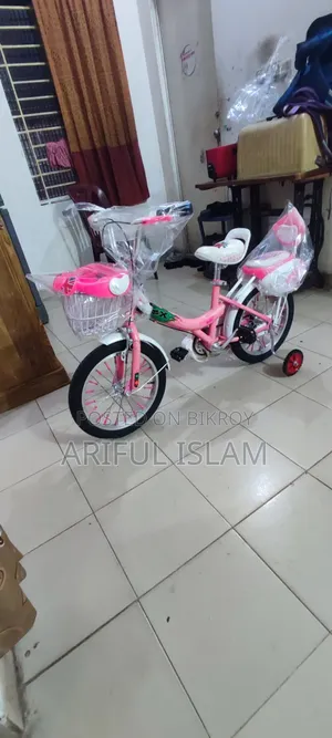 ১৬ ইঞ্চি লেডিস সাইকেল গোলাপি রঙ